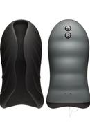 Optimale Secondskyn Silicone Warming Stroker Vibrating Usb Rechargeable Masturbator 5.5in - Black