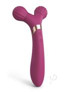 Fireball Rechargeable Silicone Body Massager And Vibrator - Plum Star